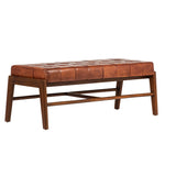 Straub Leather Bench