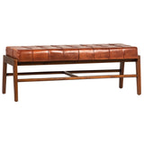 Straub Leather Bench