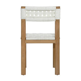 Pascal Teak Outdoor Dining Chair White