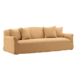 Putnam linen Sofa Slipcover Wheat