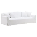 Putnam linen Sofa Slipcover White
