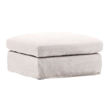 Winters linen Ottoman Slipcover