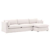 Izumi linen 2 Piece Chaise Sectional Slipcover