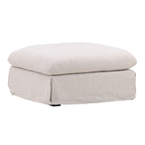 Stein linen Ottoman Slipcover