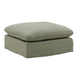 Sosei linen Ottoman Slipcover Forest