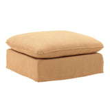 Sosei linen Ottoman Slipcover Wheat