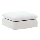 Sosei linen Ottoman Slipcover White