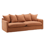 Heaney linen Sofa Slipcover Sienna