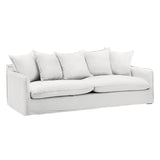 Heaney linen Sofa Slipcover White